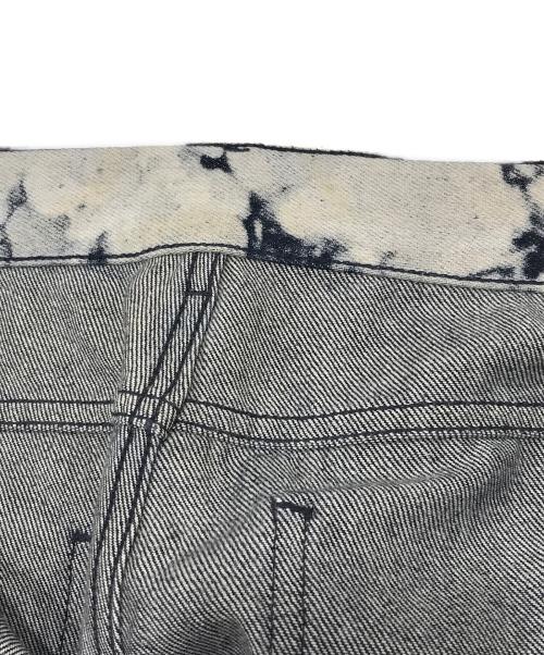 LOUIS VUITTON（ルイ ヴィトン）LOUIS VUITTON (ルイ ヴィトン) ポピードロシーフレアジーンズ ホワイト×インディゴ サイズ:83.5cm　W33の古着・服飾アイテム