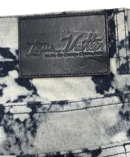 LOUIS VUITTON（ルイ ヴィトン）LOUIS VUITTON (ルイ ヴィトン) ポピードロシーフレアジーンズ ホワイト×インディゴ サイズ:83.5cm　W33の古着・服飾アイテム