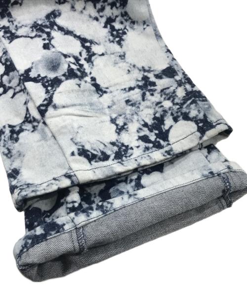 LOUIS VUITTON（ルイ ヴィトン）LOUIS VUITTON (ルイ ヴィトン) ポピードロシーフレアジーンズ ホワイト×インディゴ サイズ:83.5cm　W33の古着・服飾アイテム