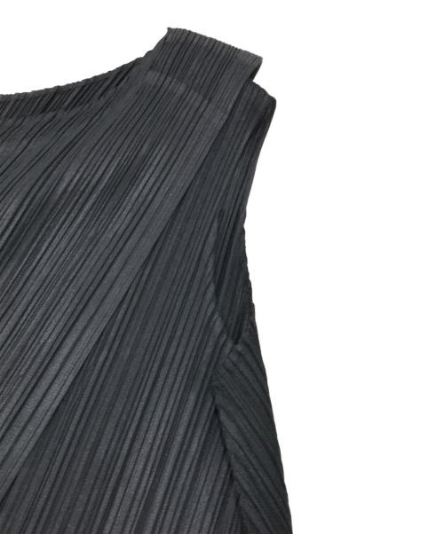 PLEATS PLEASE（プリーツプリーズ）PLEATS PLEASE (プリーツプリーズ) プリーツレイヤードドレスワンピース ブラック サイズ:3の古着・服飾アイテム