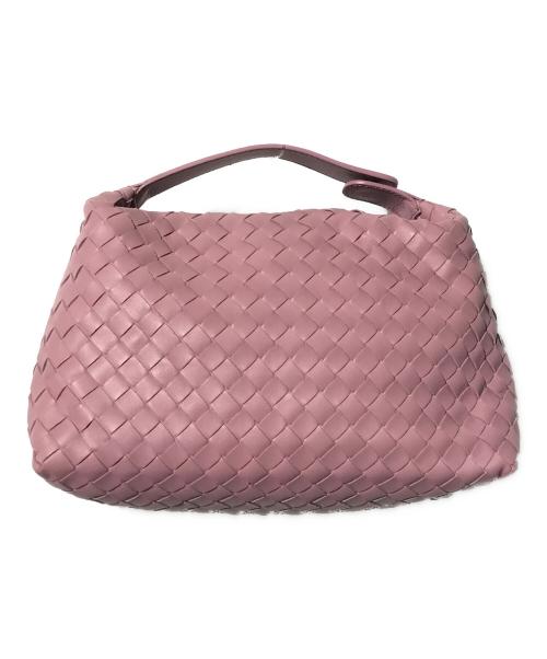 BOTTEGA VENETA（ボッテガベネタ）BOTTEGA VENETA (ボッテガベネタ) イントレチャートワンハンドルポーチ ピンクの古着・服飾アイテム