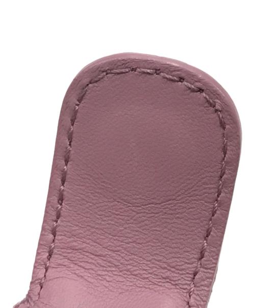 BOTTEGA VENETA（ボッテガベネタ）BOTTEGA VENETA (ボッテガベネタ) イントレチャートワンハンドルポーチ ピンクの古着・服飾アイテム