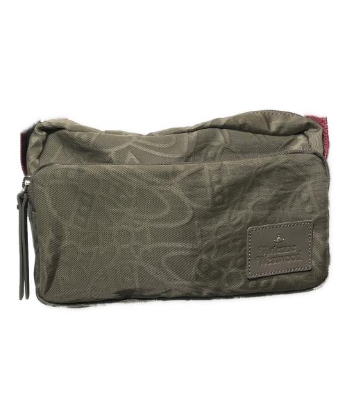 Vivienne Westwood（ヴィヴィアンウエストウッド）Vivienne Westwood (ヴィヴィアンウエストウッド) ORBエンボスクロスボディバッグ ブラウンの古着・服飾アイテム