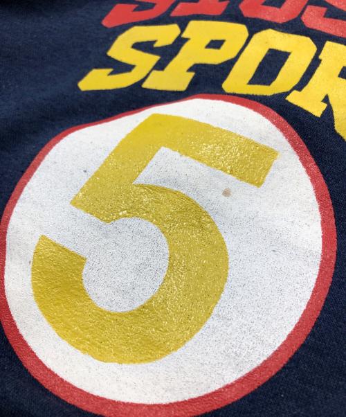 stussy（ステューシー）stussy (ステューシー) 90s STUSSY SPORT PRINT SWEAT ネイビー サイズ:Mの古着・服飾アイテム