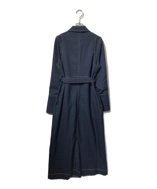 PUBLIC TOKYO（パブリックトウキョウ）PUBLIC TOKYO (パブリックトウキョウ) ショルダータックシャツワンピ ネイビー サイズ:2の古着・服飾アイテム
