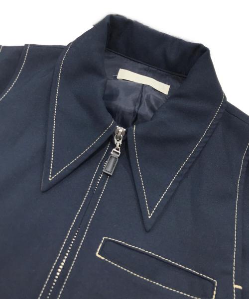 PUBLIC TOKYO（パブリックトウキョウ）PUBLIC TOKYO (パブリックトウキョウ) ショルダータックシャツワンピ ネイビー サイズ:2の古着・服飾アイテム