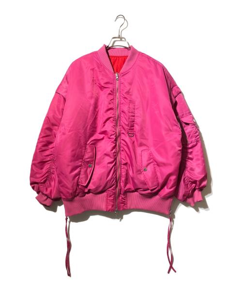 MAISON SPECIAL（メゾンスペシャル）MAISON SPECIAL (メゾンスペシャル) Reversible Nylon Short MA-1 ピンク サイズ:FREEの古着・服飾アイテム