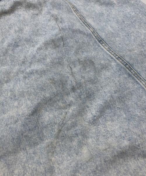 GUESS（ゲス）GUESS (ゲス) 90'sブリーチデザインデニムジャケット インディゴ×グレー サイズ:Lの古着・服飾アイテム
