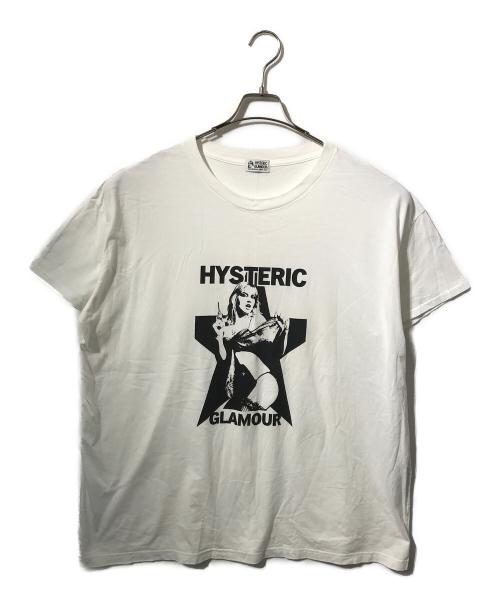 Hysteric Glamour（ヒステリックグラマー）Hysteric Glamour (ヒステリックグラマー) YES YES YES オーバーサイズTシャツ ホワイト サイズ:ＦＲＥＥの古着・服飾アイテム