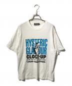 Hysteric Glamourヒステリックグラマー）の古着「CLOSE UP Tshirts」｜ホワイト