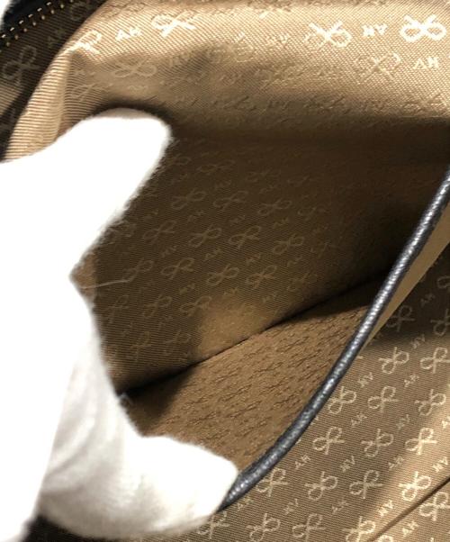 ANYA HINDMARCH（アニヤ・ハインドマーチ）ANYA HINDMARCH (アニヤ・ハインドマーチ) リボン柄ハンドバッグ グレーの古着・服飾アイテム