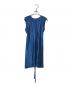 PLEATS PLEASE (プリーツプリーズ) ノースリーブワンピース/プリーツワンピース ブルー サイズ:3：17000円