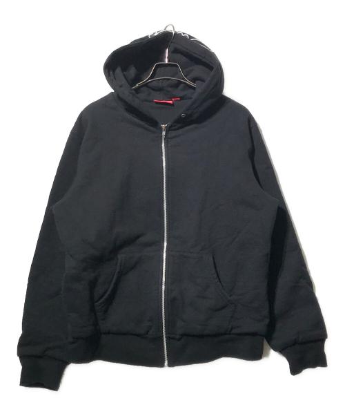 SUPREME（シュプリーム）Supreme (シュプリーム) Thermal Zip Up Sweatshirt ブラック サイズ:Lの古着・服飾アイテム