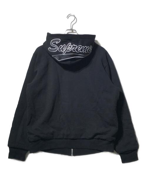 SUPREME（シュプリーム）Supreme (シュプリーム) Thermal Zip Up Sweatshirt ブラック サイズ:Lの古着・服飾アイテム