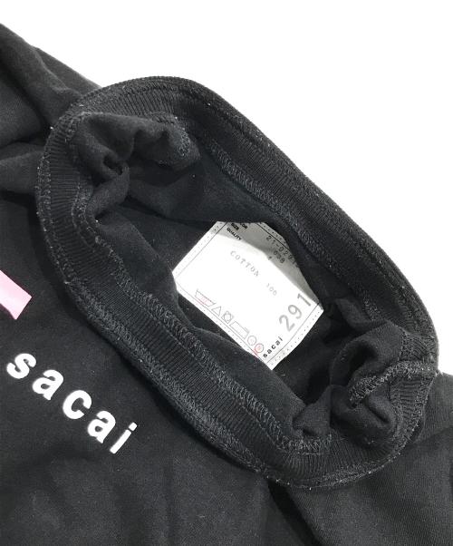 sacai（サカイ）sacai (サカイ) TRANsition T-Shirt/半袖カットソー ブラック サイズ:4の古着・服飾アイテム