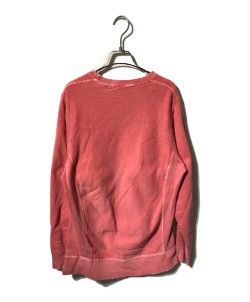 Ron Herman（ロンハーマン）Ron Herman (ロンハーマン) ダメージ加工スウェット/前Vスウェット ピンク サイズ:Ｌの古着・服飾アイテム