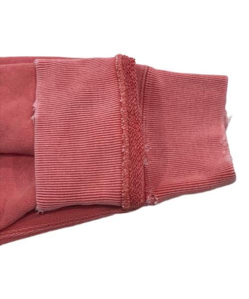 Ron Herman（ロンハーマン）Ron Herman (ロンハーマン) ダメージ加工スウェット/前Vスウェット ピンク サイズ:Ｌの古着・服飾アイテム