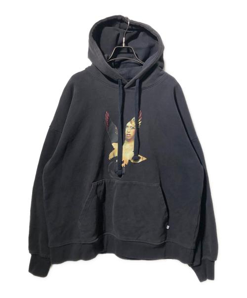 Richardson（リチャードソン）Richardson (リチャードソン) CUT OUT HOODIE ブラック サイズ:XLの古着・服飾アイテム