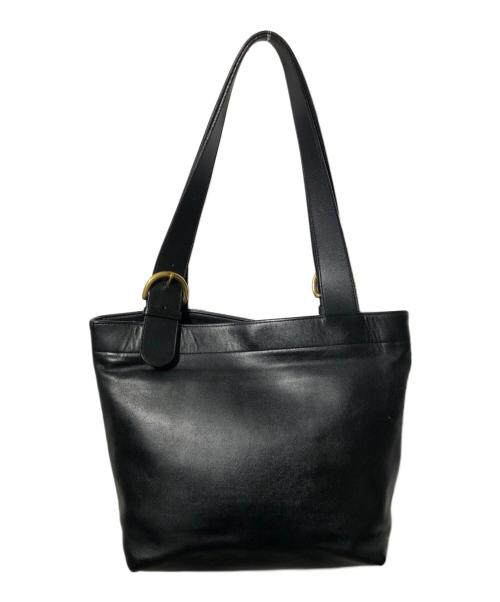 OLD COACH（オールドコーチ）OLD COACH (オールドコーチ) レザートートバッグ ブラックの古着・服飾アイテム