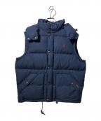 POLO RALPH LAURENポロ・ラルフローレン）の古着「フーディダウンベスト」｜ネイビー