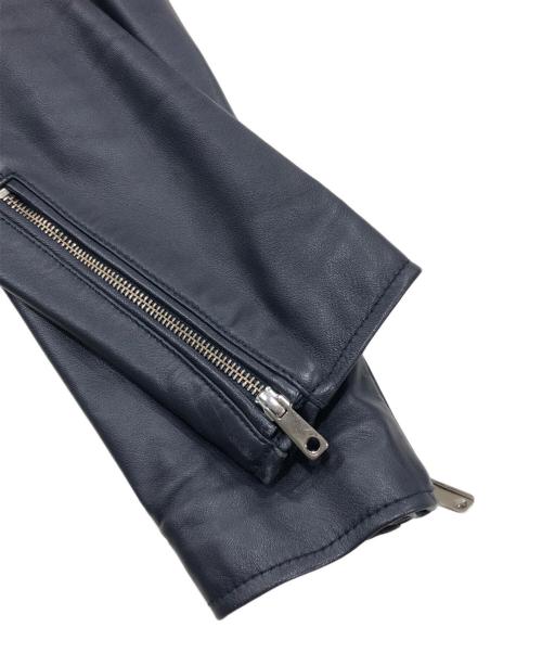 UNITED TOKYO（ユナイテッドトーキョー）UNITED TOKYO (ユナイテッドトーキョー) レザージャケット ネイビー サイズ:2の古着・服飾アイテム