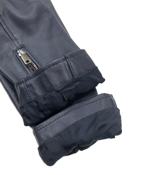 UNITED TOKYO（ユナイテッドトーキョー）UNITED TOKYO (ユナイテッドトーキョー) レザージャケット ネイビー サイズ:2の古着・服飾アイテム