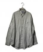 Ralph Lauren POLO GOLFラルフローレンポロゴルフ）の古着「千鳥格子柄チェックシャツ」｜ホワイト×ブラック