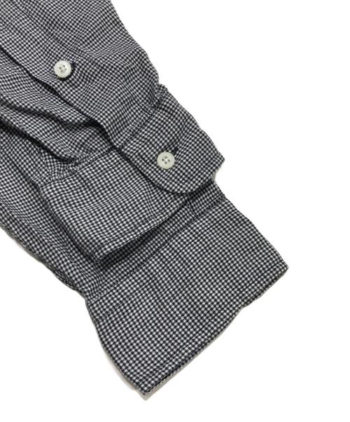 Ralph Lauren POLO GOLF（ラルフローレンポロゴルフ）Ralph Lauren POLO GOLF (ラルフローレンポロゴルフ) 千鳥格子柄チェックシャツ ホワイト×ブラック サイズ:Lの古着・服飾アイテム