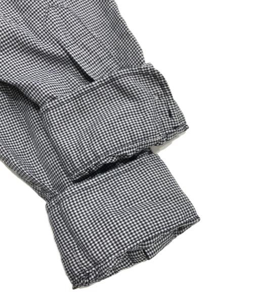 Ralph Lauren POLO GOLF（ラルフローレンポロゴルフ）Ralph Lauren POLO GOLF (ラルフローレンポロゴルフ) 千鳥格子柄チェックシャツ ホワイト×ブラック サイズ:Lの古着・服飾アイテム