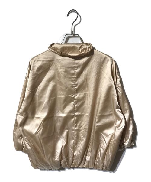 PRADA SPORTS（プラダスポーツ）PRADA SPORTS (プラダスポーツ) ドロストカラーシャイニーナイロンジャケット ベージュ サイズ:38の古着・服飾アイテム