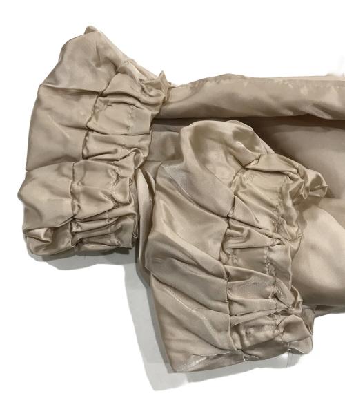 PRADA SPORTS（プラダスポーツ）PRADA SPORTS (プラダスポーツ) ドロストカラーシャイニーナイロンジャケット ベージュ サイズ:38の古着・服飾アイテム