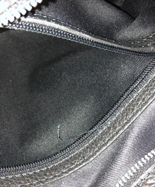 GIANNI CHIARINI（ジャンニ キアリーニ）GIANNI CHIARINI (ジャンニ キアリーニ) ハラコレザー2wayトートバッグ ブラック×ブラウンの古着・服飾アイテム