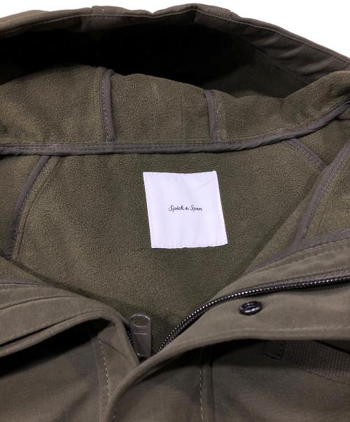 Spick and Span（スピック＆スパン）Spick and Span (スピックアンドスパン) ボンディングフーデッドコート オリーブ サイズ:Fの古着・服飾アイテム