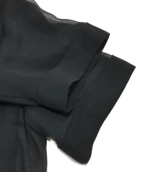 PLST（プラステ）PLST (プラステ) シアーオーガンジーハーフスリーブジャケット/シースルージャケット ブラック サイズ:Lの古着・服飾アイテム