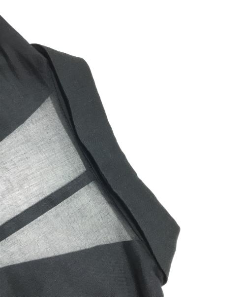 PLST（プラステ）PLST (プラステ) シアーオーガンジーハーフスリーブジャケット/シースルージャケット ブラック サイズ:Lの古着・服飾アイテム