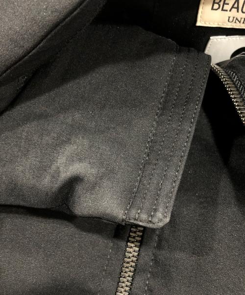 BEAUTY&YOUTH（ビューティーアンドユース）BEAUTY&YOUTH (ビューティーアンドユース) スタンドカラーダウンジャケット ブラック サイズ:Ｍの古着・服飾アイテム