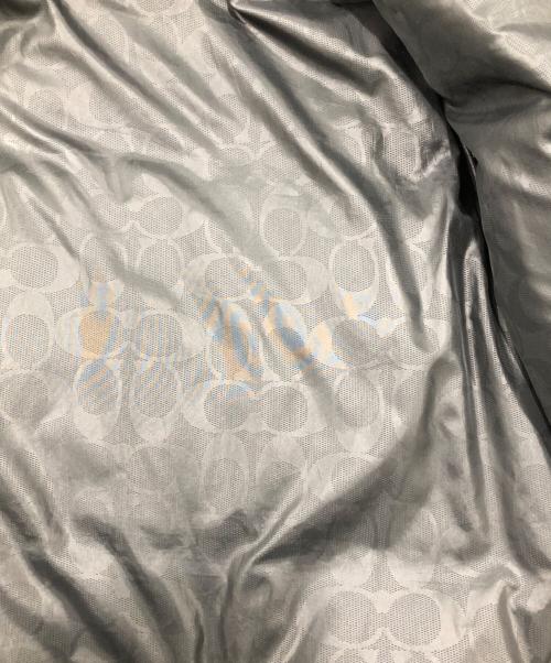 COACH（コーチ）COACH (コーチ) ボアカラーダウンジャケット ブラック サイズ:Ｍの古着・服飾アイテム