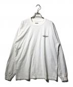 NEIGHBORHOODネイバーフッド）の古着「ロゴロングスリーブカットソー」｜ホワイト