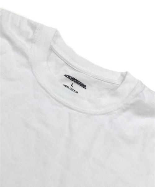 NEIGHBORHOOD（ネイバーフッド）NEIGHBORHOOD (ネイバーフッド) ロゴロングスリーブカットソー ホワイト サイズ:Lの古着・服飾アイテム