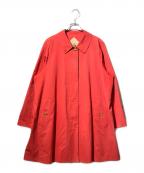Burberry'sバーバリー）の古着「裏ノヴァチェック金釦比翼コート」｜レッド
