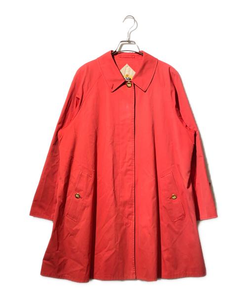 Burberry's（バーバリー）Burberry's (バーバリーズ) 裏ノヴァチェック金釦比翼コート レッド サイズ:9ARの古着・服飾アイテム