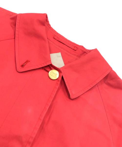 Burberry's（バーバリー）Burberry's (バーバリーズ) 裏ノヴァチェック金釦比翼コート レッド サイズ:9ARの古着・服飾アイテム