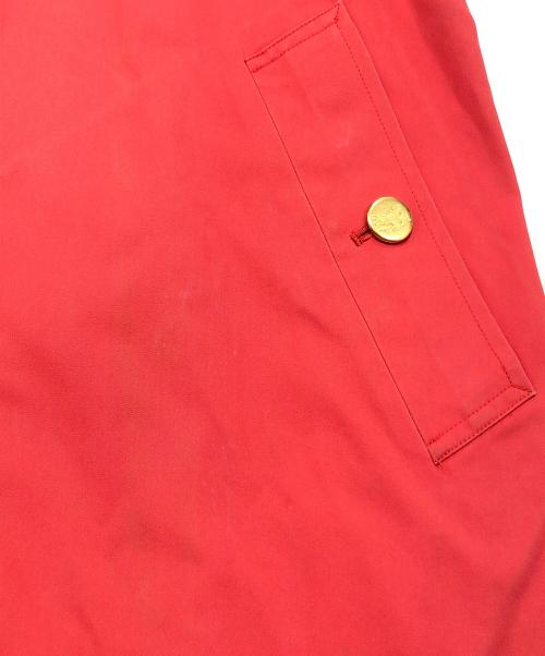 Burberry's（バーバリー）Burberry's (バーバリーズ) 裏ノヴァチェック金釦比翼コート レッド サイズ:9ARの古着・服飾アイテム