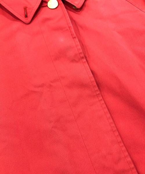 Burberry's（バーバリー）Burberry's (バーバリーズ) 裏ノヴァチェック金釦比翼コート レッド サイズ:9ARの古着・服飾アイテム