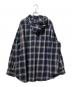 DIESEL (ディーゼル) S-DEWNY-HOOD シャツ ブルー×ブラック サイズ:44：14000円