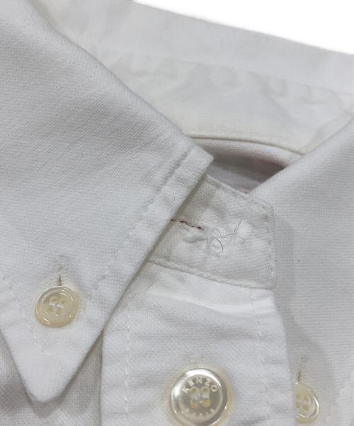 KENZO（ケンゾー）KENZO (ケンゾー) 'Boke Flower' エンブロイダリー フィット シャツ ホワイト サイズ:38の古着・服飾アイテム