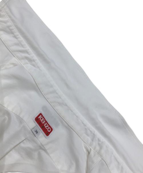 KENZO（ケンゾー）KENZO (ケンゾー) 'Boke Flower' エンブロイダリー フィット シャツ ホワイト サイズ:38の古着・服飾アイテム