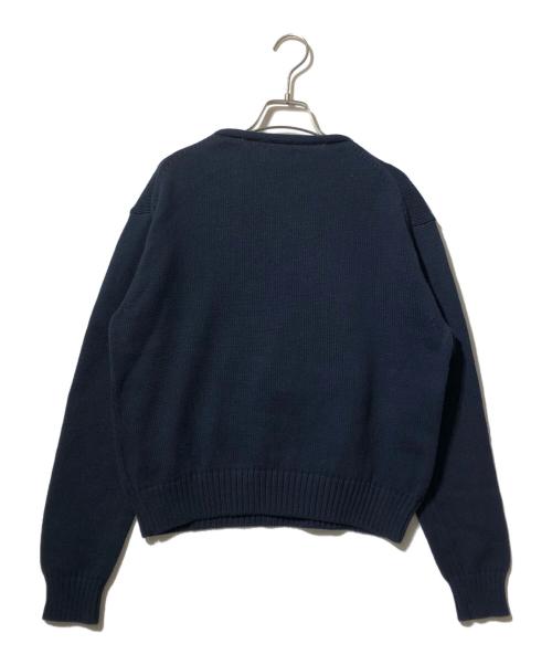 POLO RALPH LAUREN（ポロ・ラルフローレン）POLO RALPH LAUREN (ポロ・ラルフローレン) ポロベアクロップドコットンニット ネイビー サイズ:Sの古着・服飾アイテム