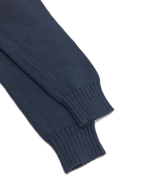 POLO RALPH LAUREN（ポロ・ラルフローレン）POLO RALPH LAUREN (ポロ・ラルフローレン) ポロベアクロップドコットンニット ネイビー サイズ:Sの古着・服飾アイテム