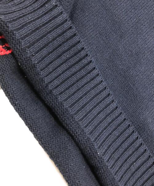 POLO RALPH LAUREN（ポロ・ラルフローレン）POLO RALPH LAUREN (ポロ・ラルフローレン) ポロベアクロップドコットンニット ネイビー サイズ:Sの古着・服飾アイテム